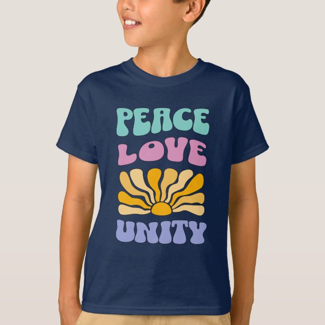 Camiseta Paz Amor Unidad (Anverso)