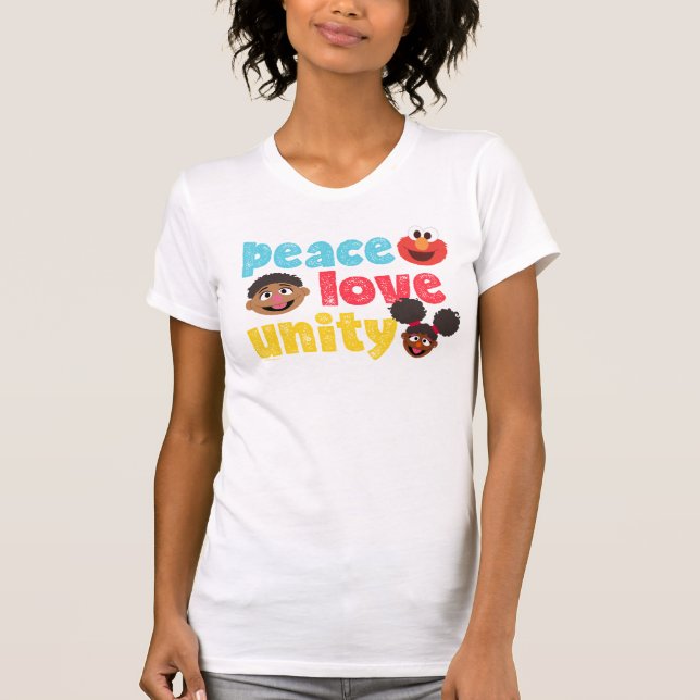 Camiseta Paz Amor Unidad (Anverso)