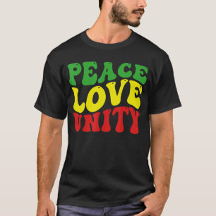 Camiseta Paz Amor Unidad Reggae Raíces Jamaica Rasta Reggae