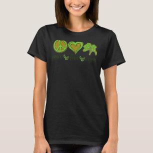 Camiseta Paz Amor Vegetación Vegetación Día Mundial de la V