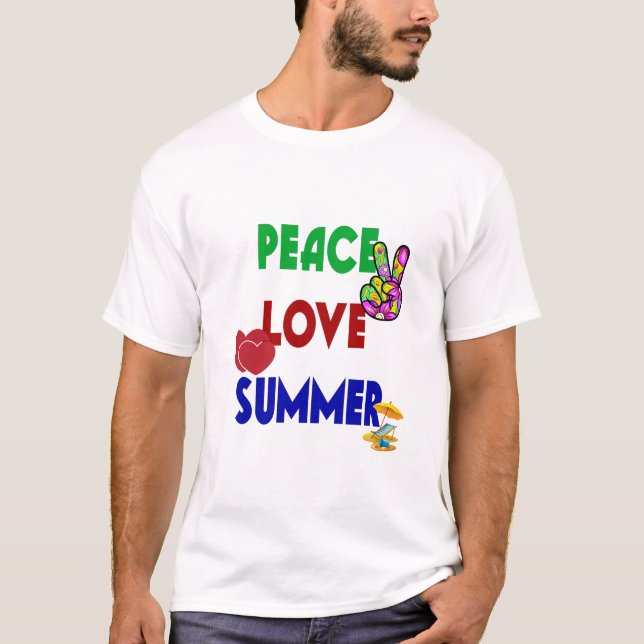 Camiseta Paz Amor Verano (Anverso)