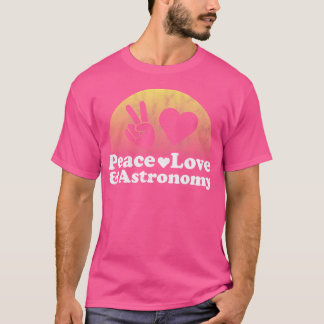 Camiseta Paz Amor Y Astronomía