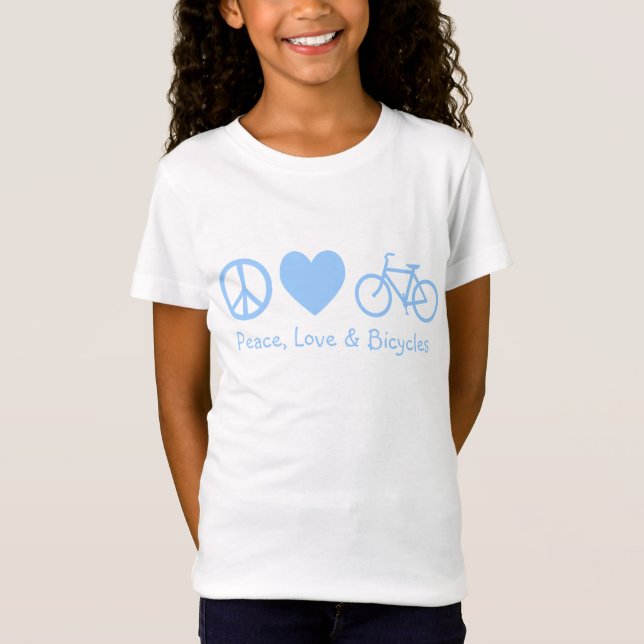Camiseta Paz, amor y bicicletas (Anverso)