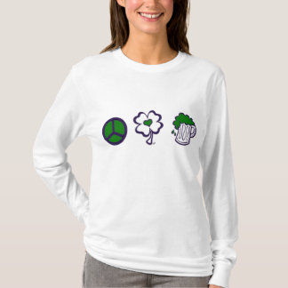 Camiseta Paz, amor, y cerveza