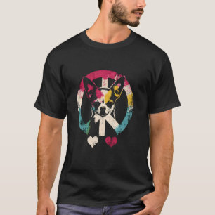 Camiseta Paz Amor Y Chihuahua - Vintage Peace Symbol Lo