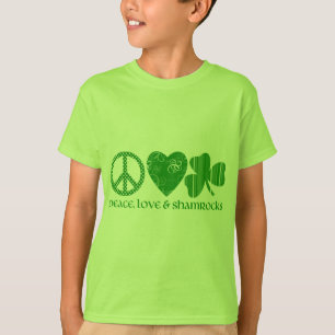 Camiseta Paz, amor y chispas