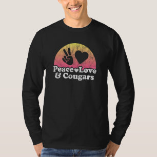 Camiseta Paz Amor Y Cougars Cougar