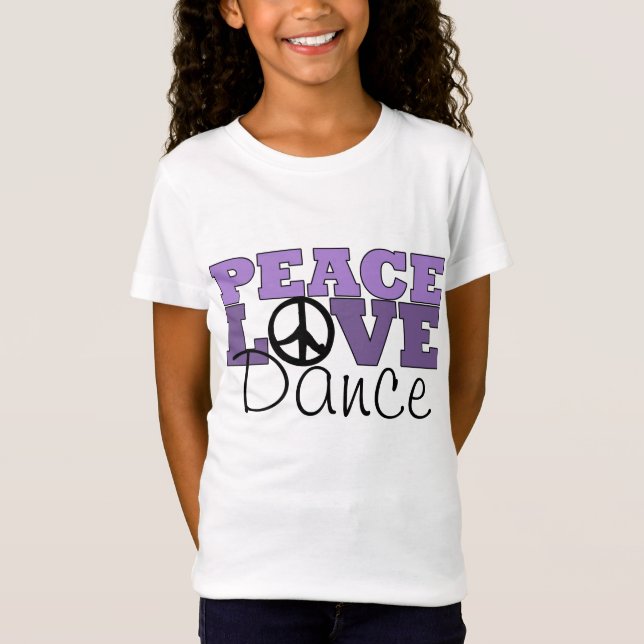 Camiseta Paz, amor y danza (Anverso)