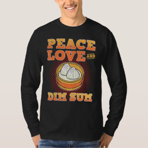 Camiseta Paz Amor y Dim Sum Dumpling Buns