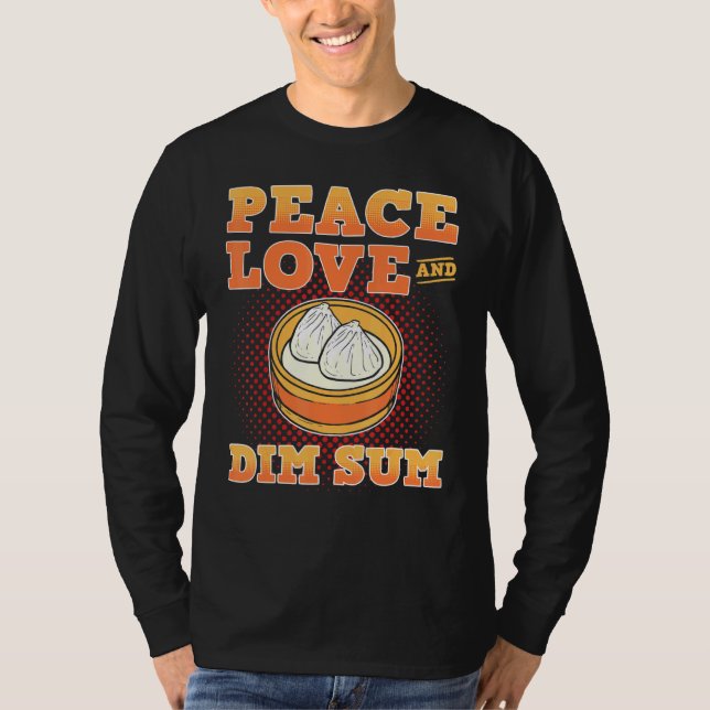 Camiseta Paz Amor y Dim Sum Dumpling Buns (Anverso)