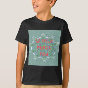 Camiseta Paz, Amor, y Estampado Africano