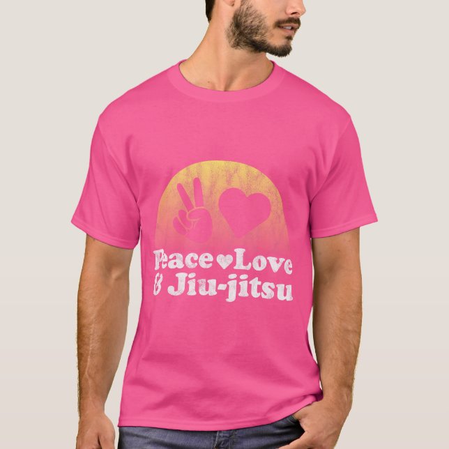 Camiseta Paz Amor Y Jiu-Jitsu (Anverso)