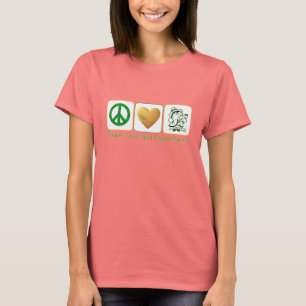 Camiseta Paz, amor y Leprechauns
