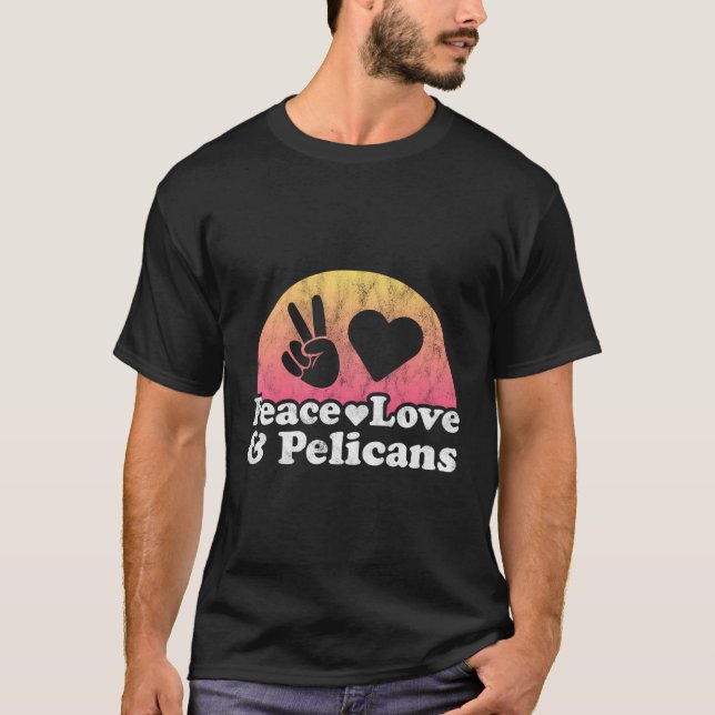 Camiseta Paz Amor Y Pelícanos Pelican (Anverso)