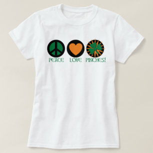Camiseta Paz Amor Y Pinzas