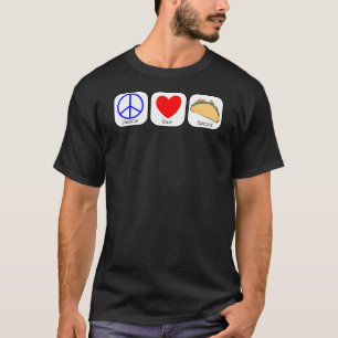 Camiseta Paz, amor y tacos