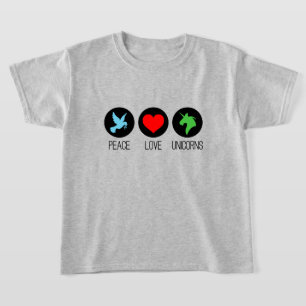 Camiseta Paz amor y unicornios