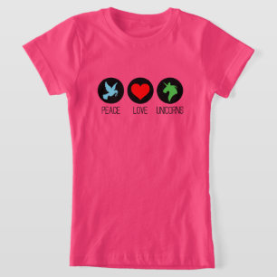 Camiseta Paz amor y unicornios