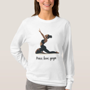 Camiseta Paz, amor, yoga
