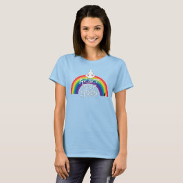 Camiseta Paz Amor Yoga Intenciones del Arcoiris