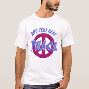 Camiseta Paz, añadir texto,