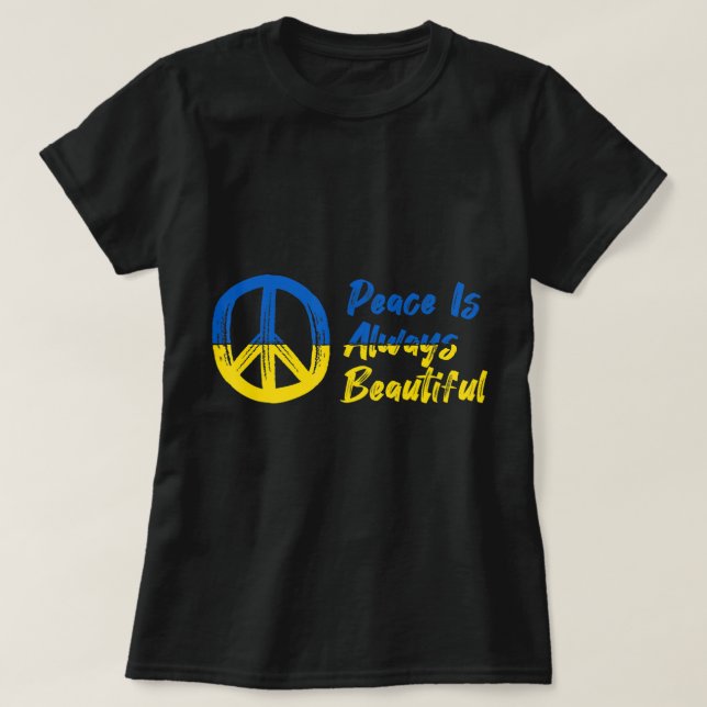 Camiseta Paz, apoyo a Ucrania (Diseño del anverso)