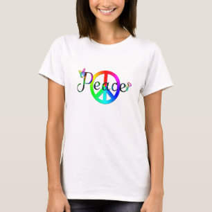 Camiseta Paz arcoiris