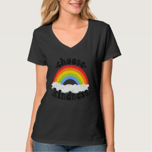 Camiseta Paz Arcoíris Hippie Anti Bullying Positivo Elige