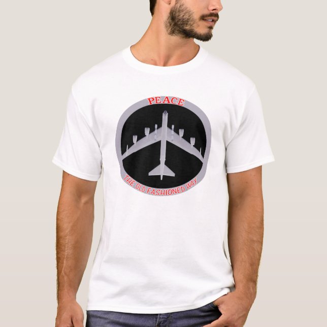 Camiseta Paz B-52 la manera pasada de moda, visión inferior (Anverso)