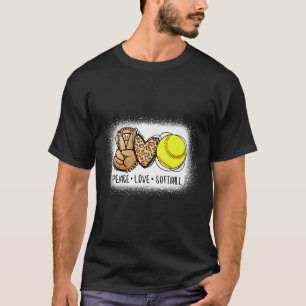 Camiseta Paz Blanqueada Amor Suavell Mamá Estampado Leopard