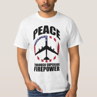 Camiseta Paz con la potencia de fuego superior 2010