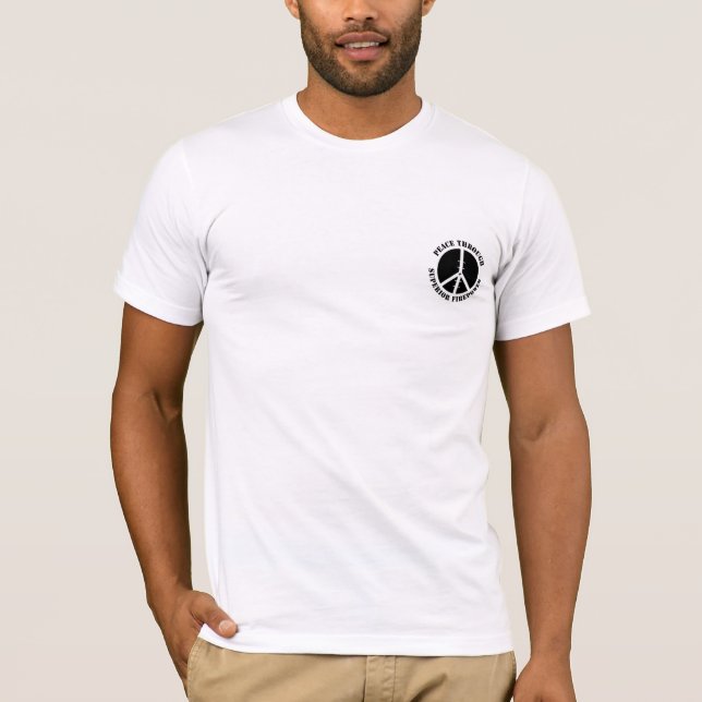 Camiseta Paz con potencia de fuego superior (Anverso)