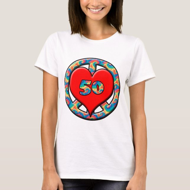 Camiseta Paz, corazón, 50 (Anverso)