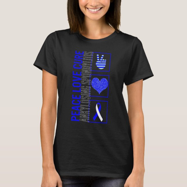 Camiseta Paz Cura Cura Espondilitis Anquilosante Conciencia (Anverso)