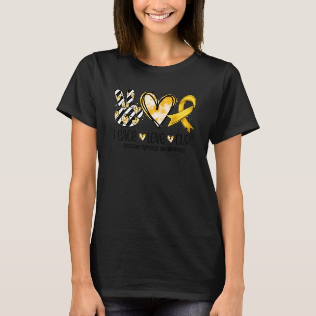 Camiseta Paz Cure Endometriosis Conciencia (Anverso)