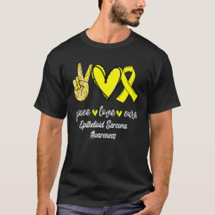 Camiseta Paz Cure Epithelioide Sarcoma Cinta amarilla