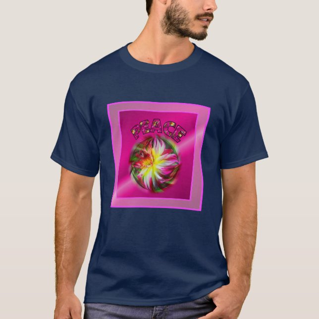 Camiseta Paz Dahlia Flower Inspirador (Anverso)
