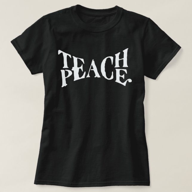 CAMISETA PAZ DE ENSEÑANZA (Diseño del anverso)
