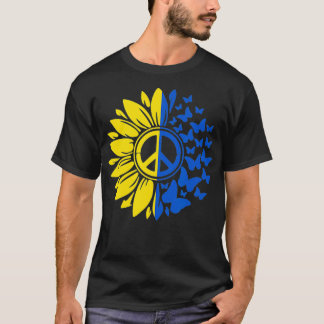 Camiseta Paz de girasol Ucrania Bandera ucraniana Ucrania F