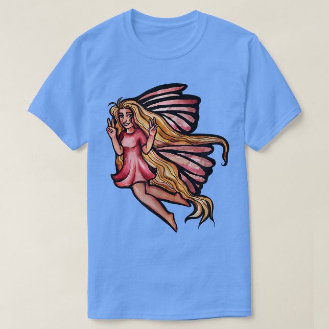 Camiseta Paz de hadas pacíficas (Diseño del anverso)