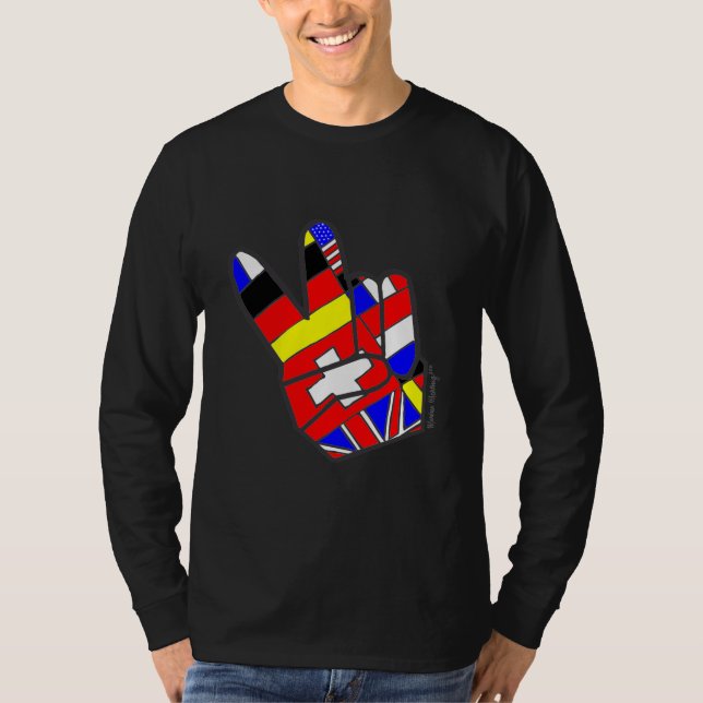 Camiseta Paz de mundo (Anverso)