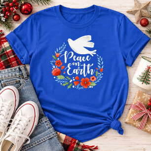 Camiseta Paz de Navidad en la Tierra Bonito