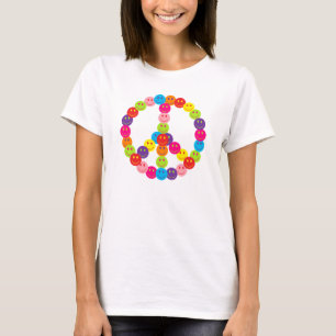 Camiseta Paz de rostro feliz