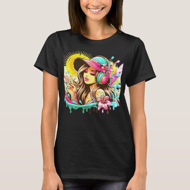 Camiseta Paz de verano - Colección de tinta (Anverso)