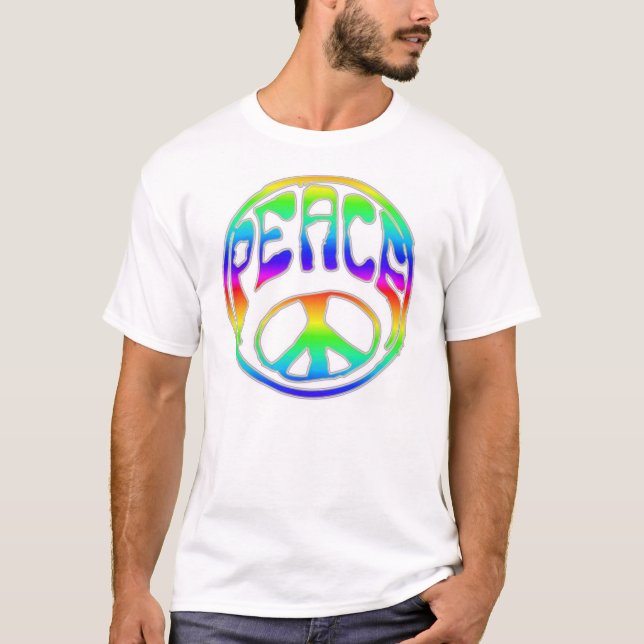 Camiseta Paz del arco iris (Anverso)