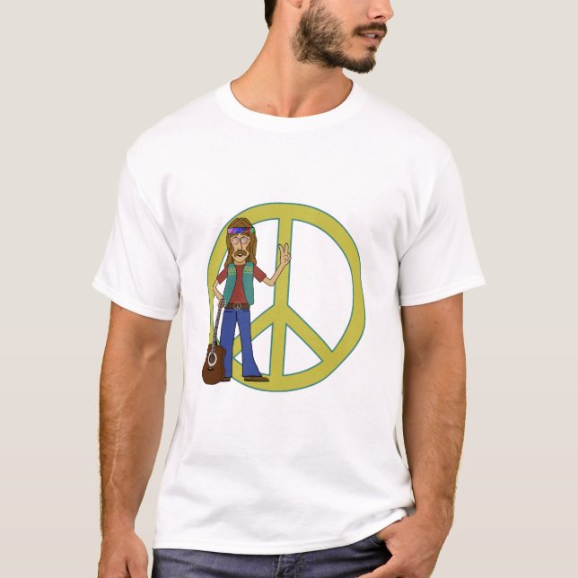 Camiseta Paz del Hippie (Anverso)