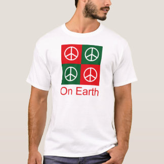 Camiseta PAZ del navidad del arte pop