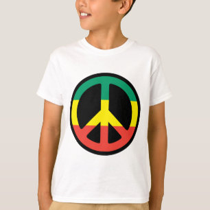 Camiseta paz del rasta