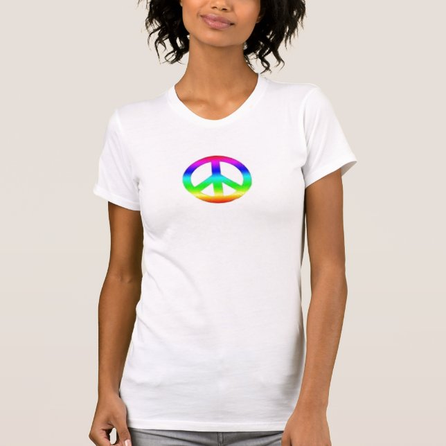 Camiseta paz del teñido anudado (Anverso)