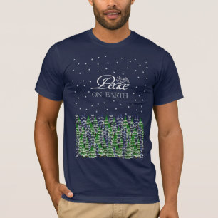 Camiseta Paz el día de fiesta de la tierra